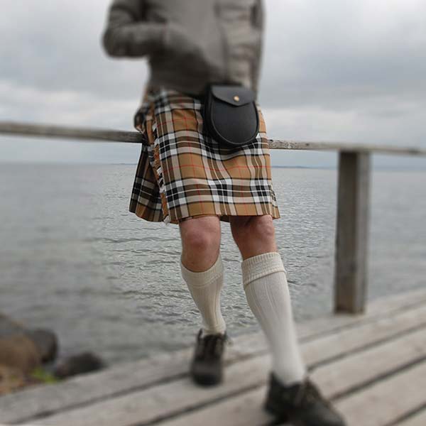 Billiger 3-Yard Kilt, Thompson Camel Tartan