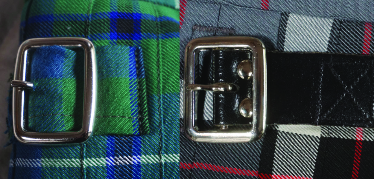 Kilt, buckles