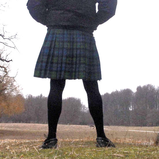 Kilt und Strumpfhose