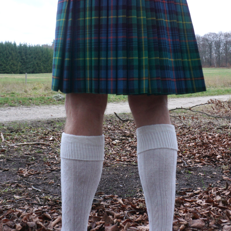 White kilt hose