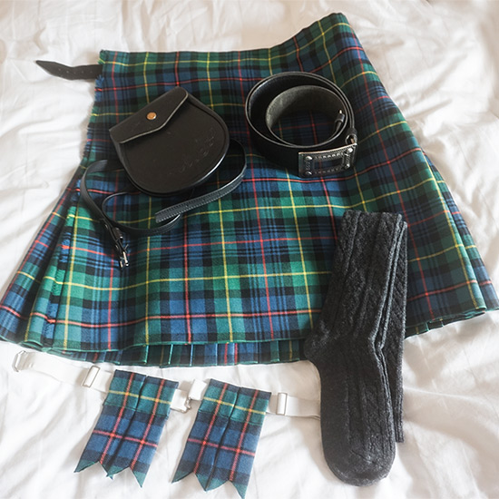 Kilt und Zubehör