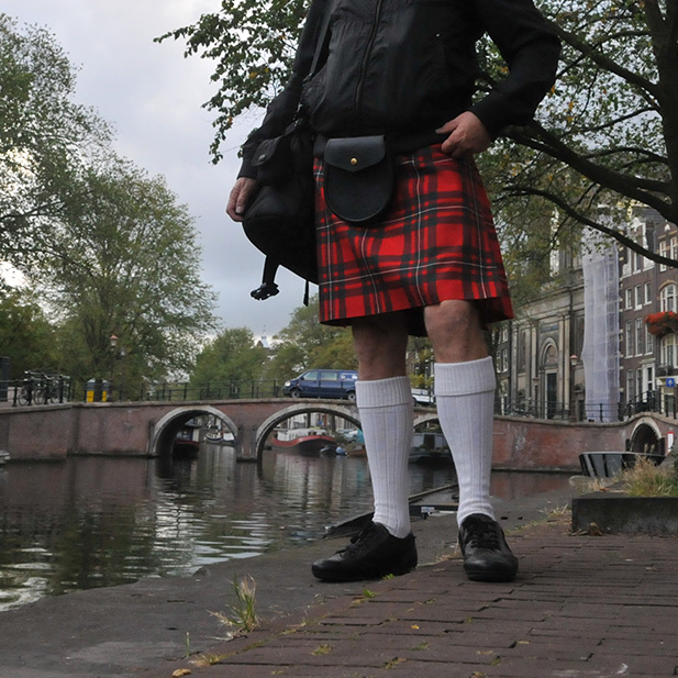 Kilt, MacGregor tartan, Amsterdam.