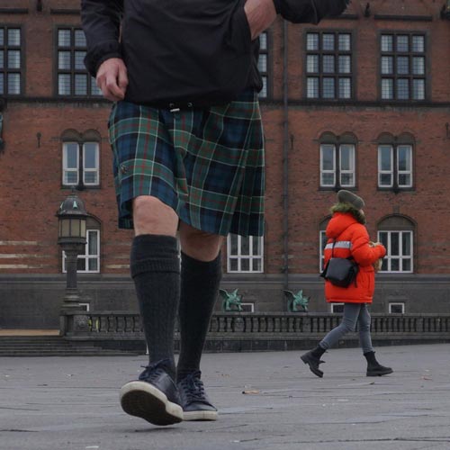 In der Stadt, Kilt im Colquhoun Tartan