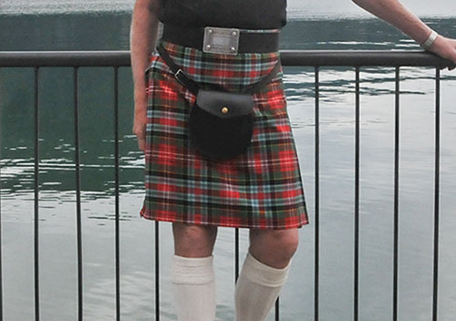 Custom kilt, Caledonia tartan